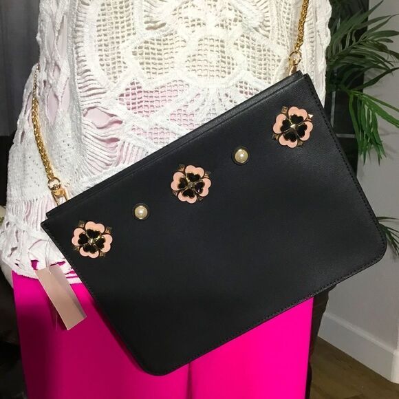 NEW KATE SPADE CROSSBODY WRISTLET CLUTCH HANDBAG - Picture 15 of 16